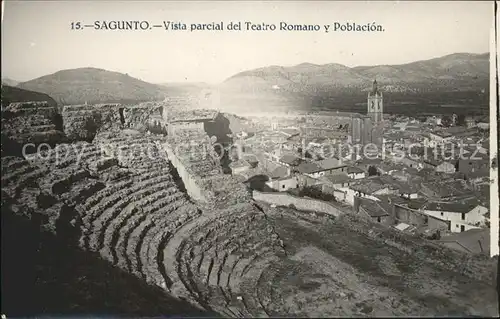 Sagunt Teatro Romano y Poblacion Kat. Spanien