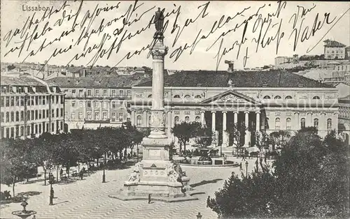 Lissabon Statue Paseo Iglesia Kat. Portugal