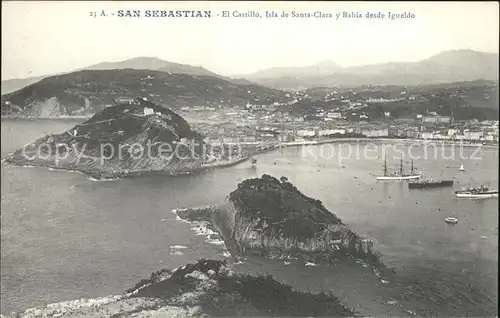 San Sebastian Guipuzcoa El Castillo, Isla de Santa-Clara Igueldo / Donostia-San Sebastian /Guipuzcoa