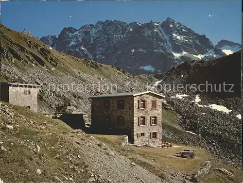Klosters GR Silvrettahuette mit Verstanklahorn Kat. Klosters