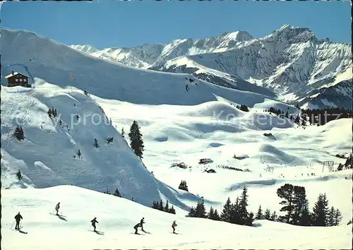 Frutigen BE Elsigenalp Skihuette mit Albrist und Gsuer Kat. Frutigen