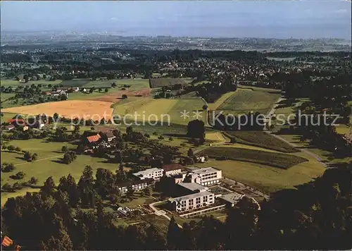 St Gallen SG Fliegeraufnahme Kurhaus Oberwaid mit Bodensee Kat. St Gallen