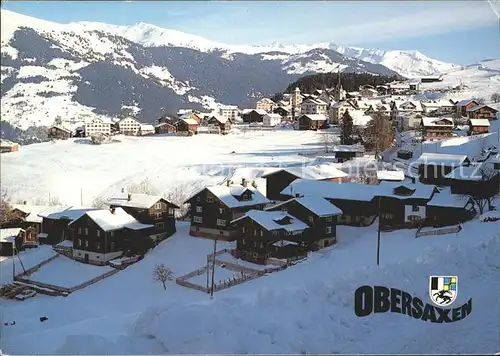 Obersaxen Meierhof Dorfpartie Kat. Obersaxen