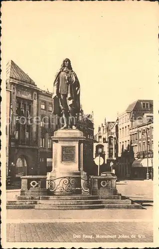 Den Haag Standbeeld Johan de Wit Monument Statue Kat. s Gravenhage