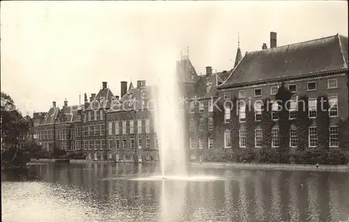 Den Haag Hofvijver Fontein Kat. s Gravenhage