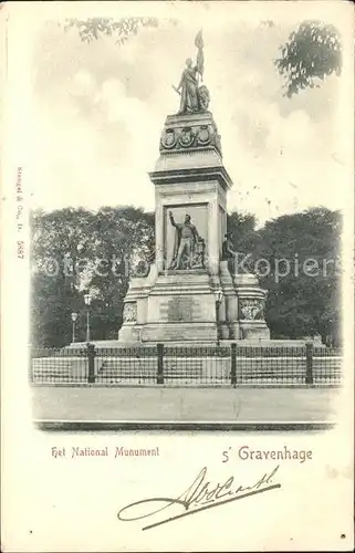 s-Gravenhage Plein 1813 National Monument Denkmal / Niederlande /Niederlande