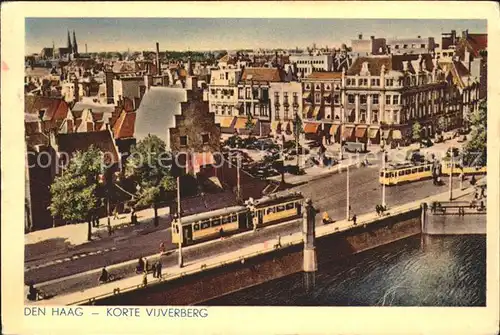 Den Haag Korte Vijverberg Strassenbahn Kat. s Gravenhage