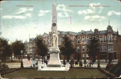 s-Gravenhage Regentesseplein Gedenknaald / Niederlande /Niederlande