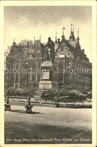 Den Haag Plein Standbeeld Prins Willem van Oranje Denkmal Statue Kat. s Gravenhage