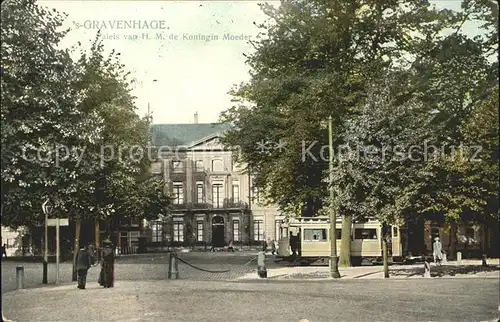 s-Gravenhage Paleis Koningin Moeder Strassenbahn / Niederlande /Niederlande