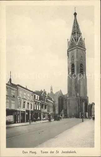 Den Haag Toren St Jacobskerk Kirche Kat. s Gravenhage