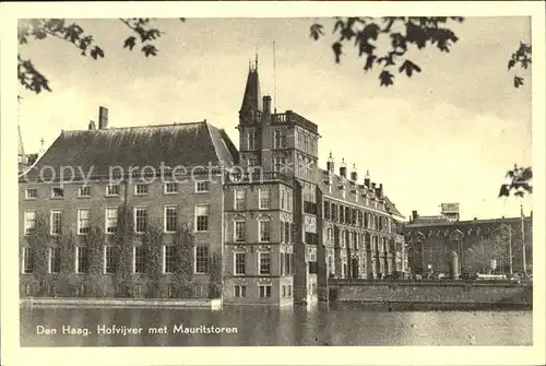 Den Haag Hofvijver Mauritstoren Kat. s Gravenhage