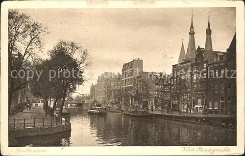 Amsterdam Niederlande Korte Prinsegracht Kanal Kat. Amsterdam