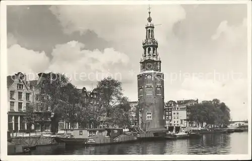 Amsterdam Niederlande Montelbaanstoren Kat. Amsterdam