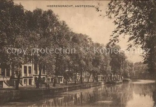 Amsterdam Niederlande Heerengracht Kanal Kat. Amsterdam
