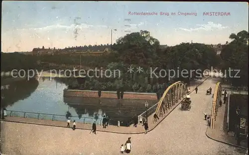 Amsterdam Niederlande Rotterdamsche Brug en omgeving Kat. Amsterdam