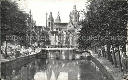 Amsterdam Niederlande Kanal Kat. Amsterdam