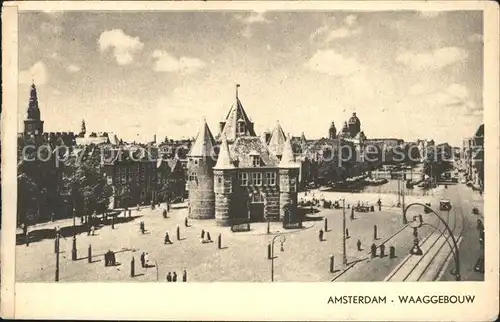 Amsterdam Niederlande Waaggebouw Kat. Amsterdam