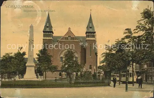 s-Gravenhage Regentesseplein Gedenknaald Kerk  / Niederlande /Niederlande