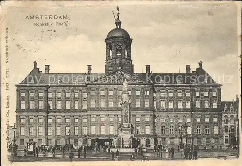 Amsterdam Niederlande Koninklijk Paleis Kat. Amsterdam
