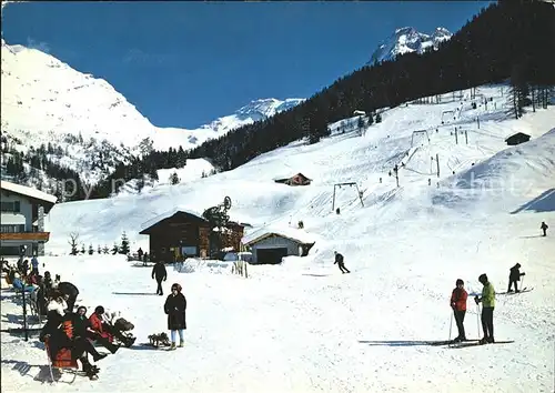 Leukerbad Skilift Gitzifurgge Kat. Loeche les Bains