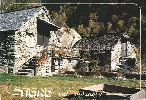 Ticino Tessin Valle Verzasca Motivo rustico Kat. Lugano