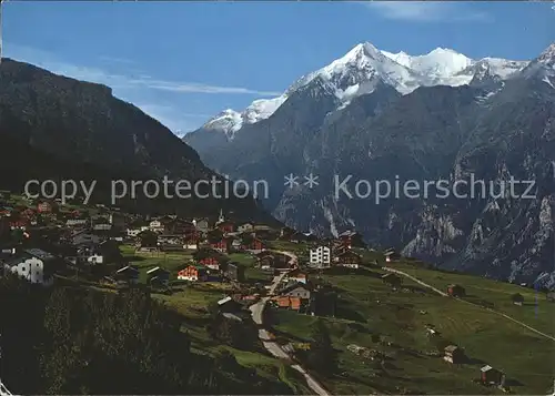 Graechen VS mit Matterhorn Weisshorn Bishorn Kat. Graechen