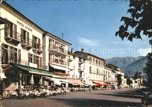 Ascona TI La Piazza Strassencafes / Ascona /Bz. Locarno