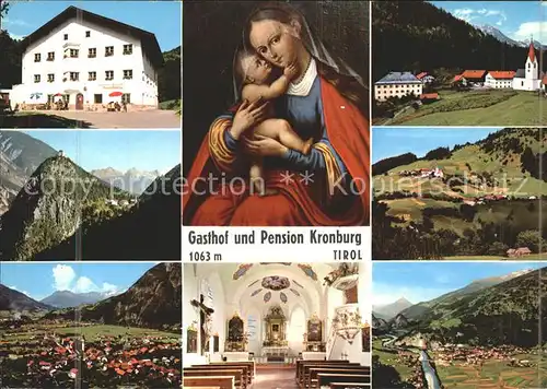 Kronburg Tirol Gasthof Pension Gnadenbild Wallfahrtskirche Alpenpanorama