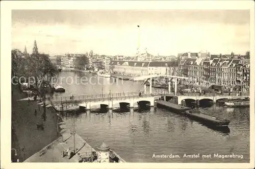 Amsterdam Niederlande Amstel Magerebrug Kat. Amsterdam