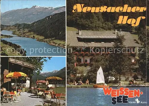 Techendorf Weissensee Neusacher Hof Terrasse Alpenpanorama Kat. 