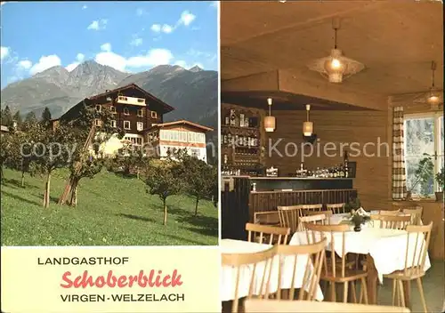 Welzelach Virgen Landgasthof Schoberblick Gaststube