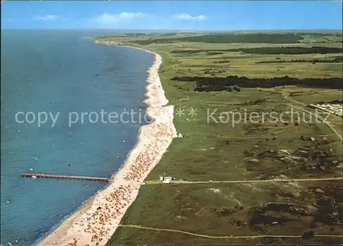 Weissenhaeuser Strand Hohwachter Bucht Ostseebad Fliegeraufnahme Kat. Wangels