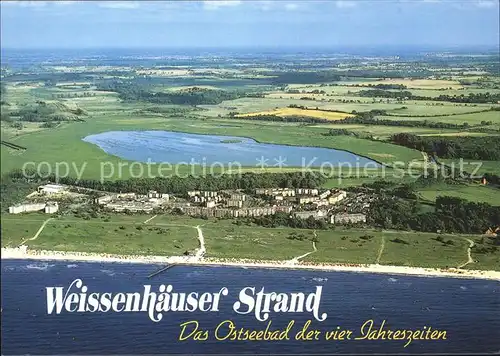 Weissenhaeuser Strand Ostseebad Fliegeraufnahme Kat. Wangels