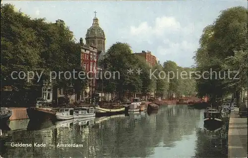 Amsterdam Niederlande Gelderse Kade Schiffe Kat. Amsterdam