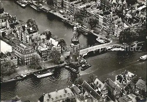 Amsterdam Niederlande Montelbaan Turm Fliegeraufnahme Kat. Amsterdam