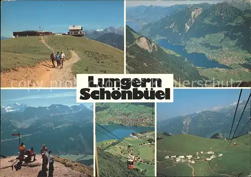Schoenbueel Lungern Wanderweg Aussichtsplattform Schwebebahn Panorama / Lungern /Bz. Obwalden