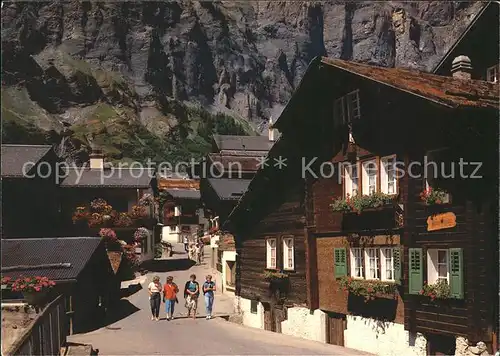 Leukerbad Zur Gasse Dorfpartie Kat. Loeche les Bains