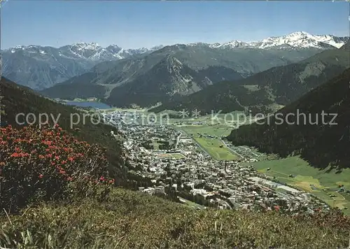 Davos Platz GR Panorama mit Pischahorn / Davos /Bz. Praettigau-Davos