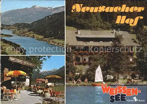 Techendorf Weissensee Hotel Neusacher Hof Terrasse Alpenpanorama Kat. 