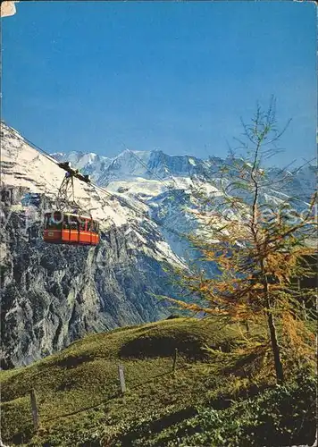 Muerren BE Schilthornbahn Bergbahn Berner Alpen Alpenpanorama Kat. Muerren