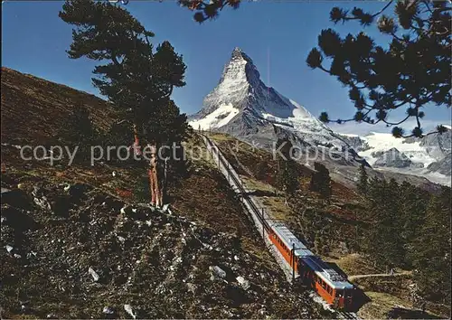 Zermatt VS Gornergratbahn Matterhorn Walliser Alpen Kat. Zermatt