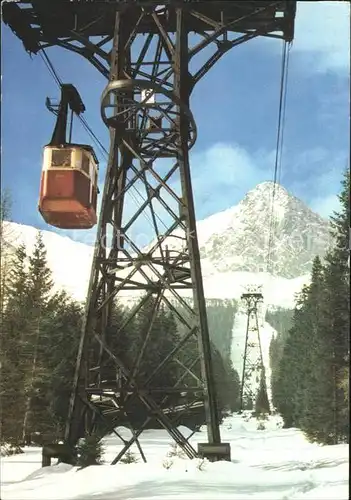 Tatranska Lomnica Schwebebahn auf den Gipfel des Lomnicky stit Kat. Tschechische Republik