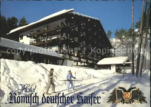 Barwies Hotel Roemisch Deutscher Kaiser Winterimpressionen Wappen Kat. Mieming