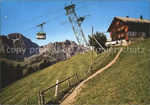 Engelberg OW Luftseilbahn Brunni Sommerpanorama Kat. Engelberg