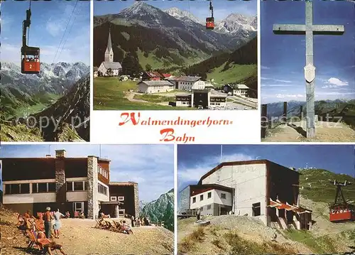 Mittelberg Kleinwalsertal Walmendingerhornbahn Bergbahn Gipfelkreuz Bergrestaurant  Kat. Oesterreich
