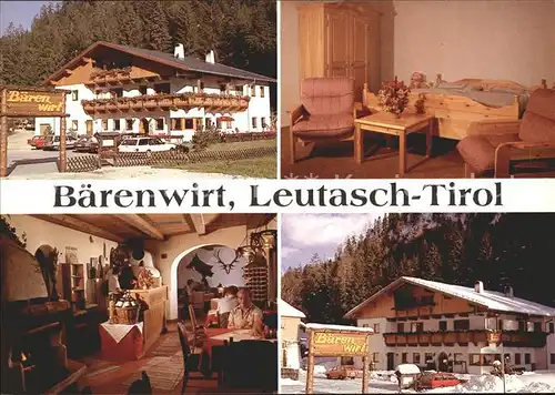 Unterleutasch Gasthof Pension Baerenwirt Kat. Leutasch Tirol