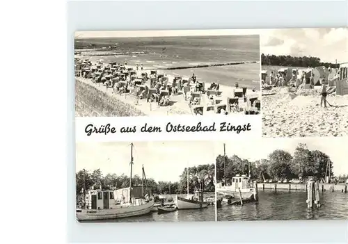 Zingst Ostseebad Strand Hafen / Zingst Darss /Nordvorpommern LKR