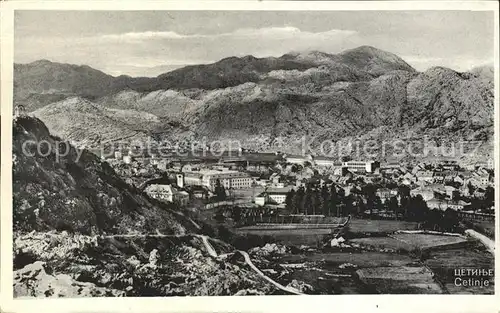 Cetinje Panorama Gebirge