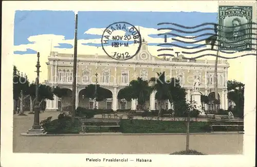 Habana Havana Palacio Presidencial Stempel auf AK Kat. Havana